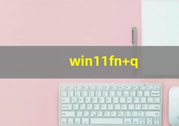 win11fn+q