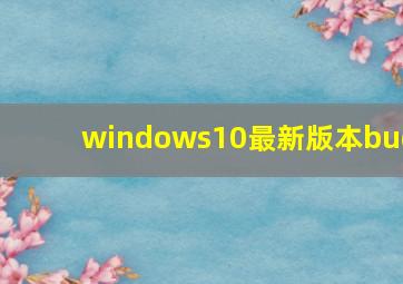 windows10最新版本bug