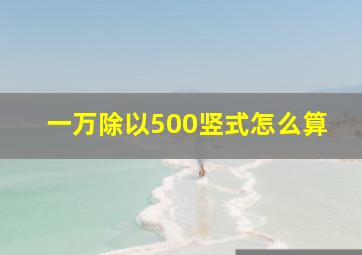 一万除以500竖式怎么算