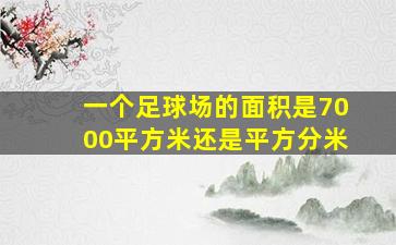 一个足球场的面积是7000平方米还是平方分米