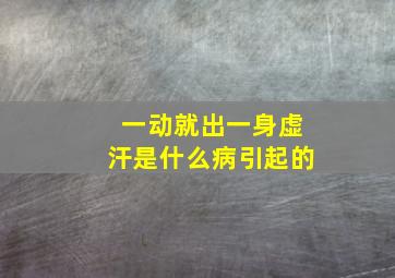 一动就出一身虚汗是什么病引起的