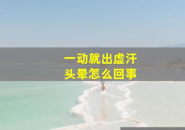 一动就出虚汗头晕怎么回事