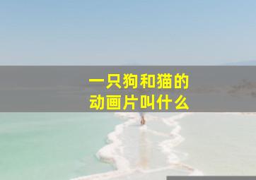 一只狗和猫的动画片叫什么