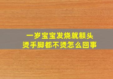 一岁宝宝发烧就额头烫手脚都不烫怎么回事