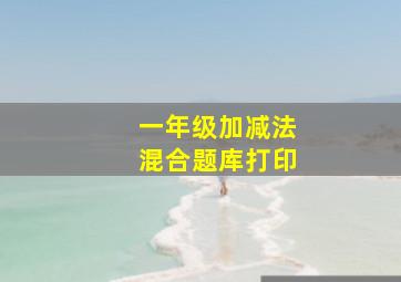 一年级加减法混合题库打印