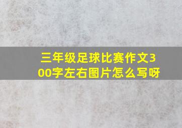 三年级足球比赛作文300字左右图片怎么写呀