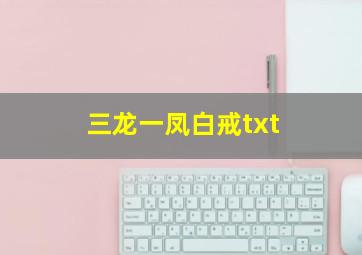 三龙一凤白戒txt