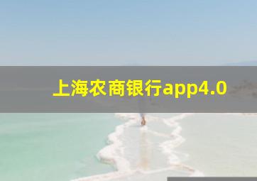 上海农商银行app4.0