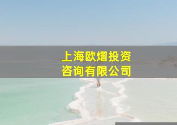 上海欧熠投资咨询有限公司