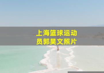 上海篮球运动员郭昊文照片