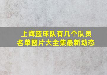 上海篮球队有几个队员名单图片大全集最新动态