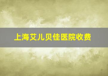 上海艾儿贝佳医院收费