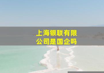 上海银联有限公司是国企吗