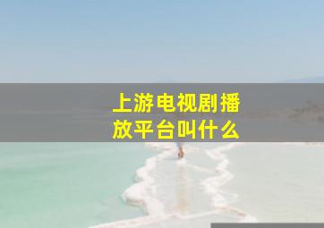 上游电视剧播放平台叫什么