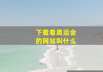 下载看奥运会的网站叫什么