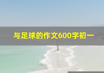 与足球的作文600字初一