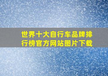 世界十大自行车品牌排行榜官方网站图片下载