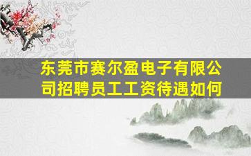 东莞市赛尔盈电子有限公司招聘员工工资待遇如何