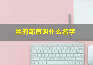 丝的部首叫什么名字