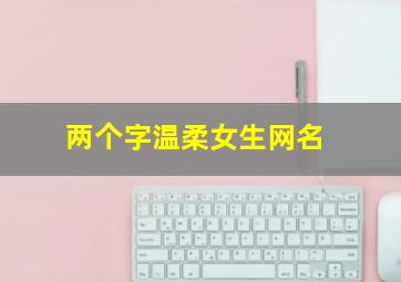 两个字温柔女生网名