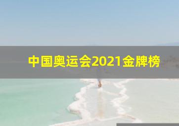 中国奥运会2021金牌榜