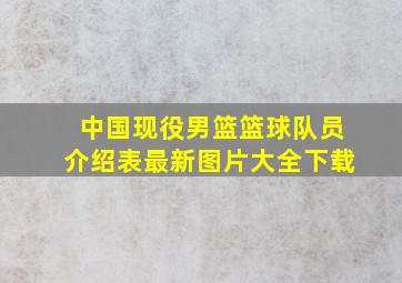 中国现役男篮篮球队员介绍表最新图片大全下载