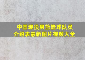 中国现役男篮篮球队员介绍表最新图片视频大全