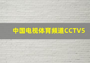 中国电视体育频道CCTV5