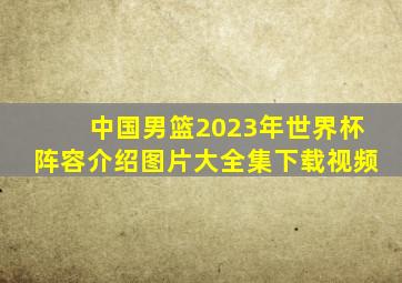 中国男篮2023年世界杯阵容介绍图片大全集下载视频