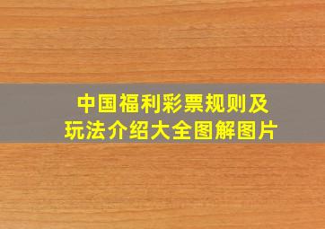 中国福利彩票规则及玩法介绍大全图解图片