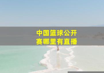 中国篮球公开赛哪里有直播