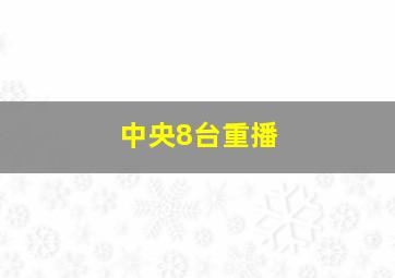 中央8台重播