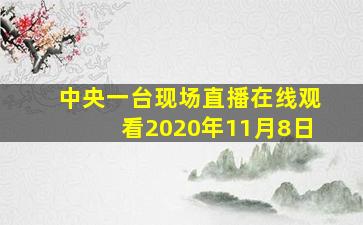 中央一台现场直播在线观看2020年11月8日