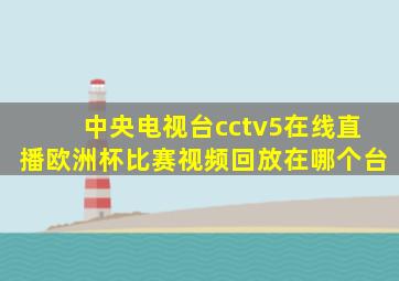 中央电视台cctv5在线直播欧洲杯比赛视频回放在哪个台