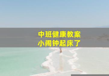 中班健康教案小闹钟起床了