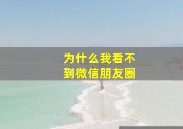 为什么我看不到微信朋友圈