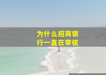 为什么招商银行一直在审核