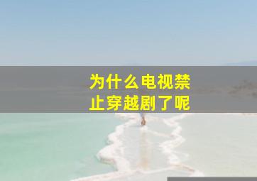 为什么电视禁止穿越剧了呢