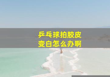 乒乓球拍胶皮变白怎么办啊