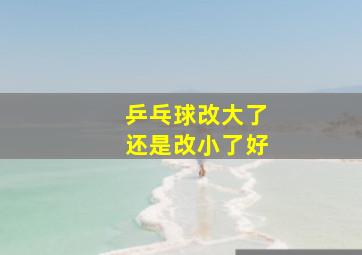 乒乓球改大了还是改小了好