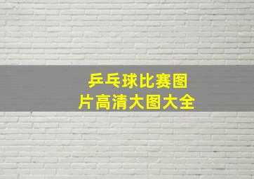 乒乓球比赛图片高清大图大全