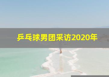 乒乓球男团采访2020年