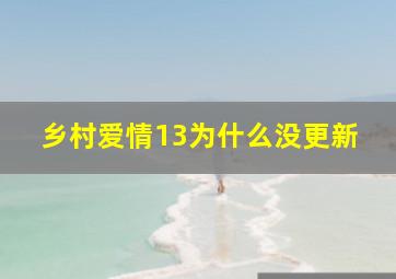 乡村爱情13为什么没更新