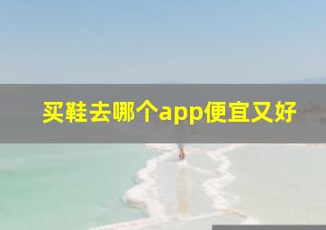 买鞋去哪个app便宜又好