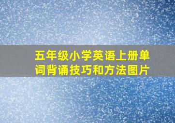 五年级小学英语上册单词背诵技巧和方法图片