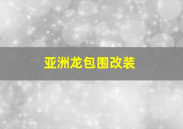 亚洲龙包围改装