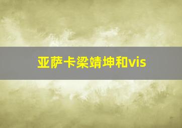 亚萨卡梁靖坤和vis