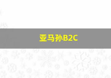 亚马孙B2C