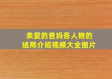 亲爱的爸妈各人物的结局介绍视频大全图片