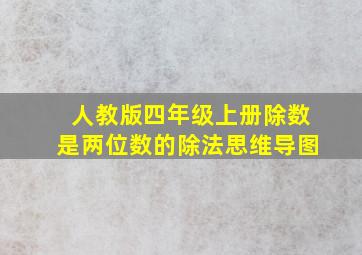 人教版四年级上册除数是两位数的除法思维导图